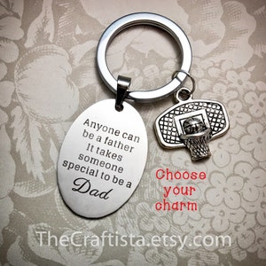 SPD, Stepdad Keychain, Stepfather&#39;s Gift, Gifts for Stepdad, Keychain, Step Dad Gifts, Stepdad Keyring, Stepdad Jewelry, stepdad accessories