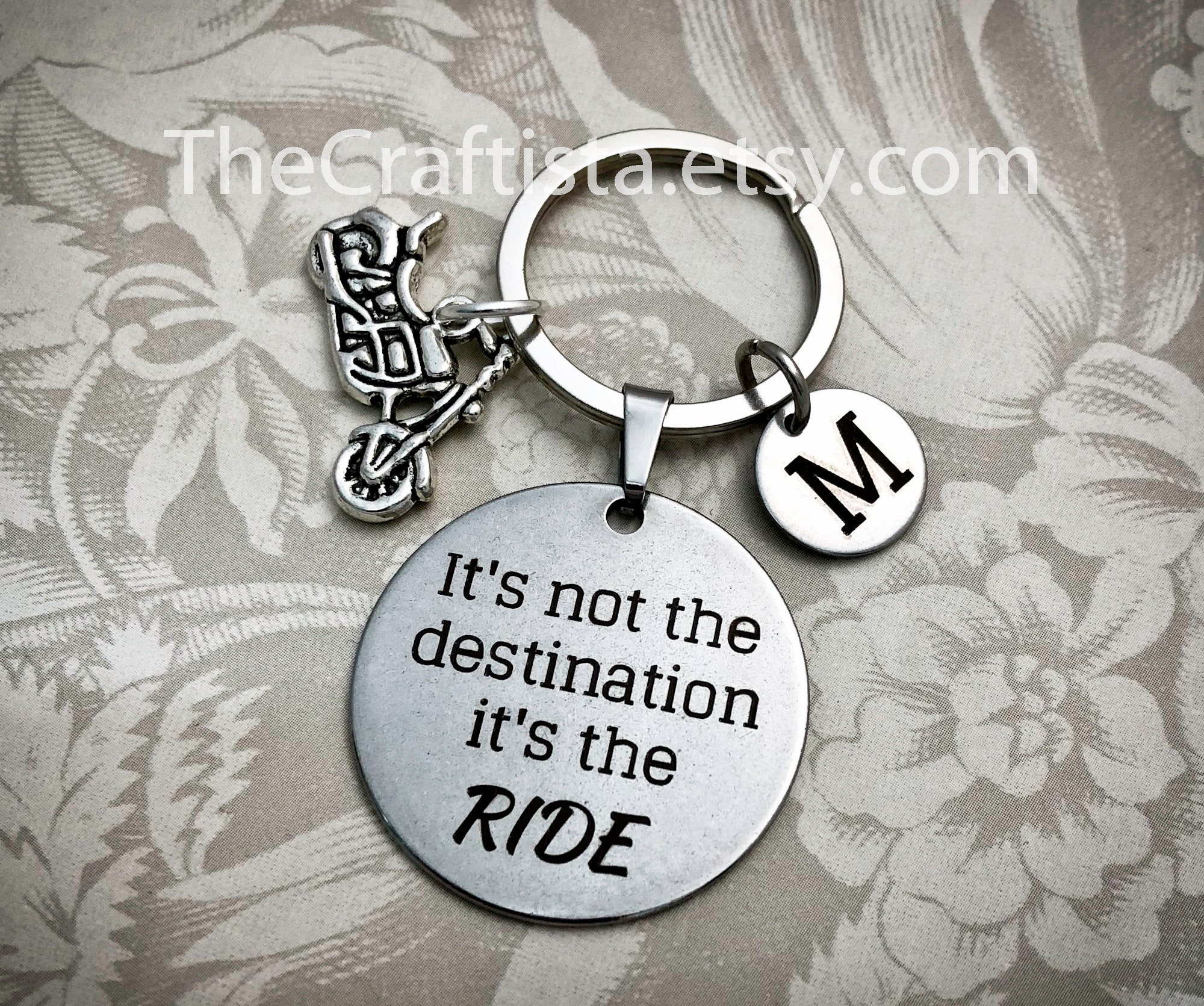 Motorcycle Quotes Keychains Personalized Motorcycle Keychain, Biker Gift, Motorcycle Charm, Big ...