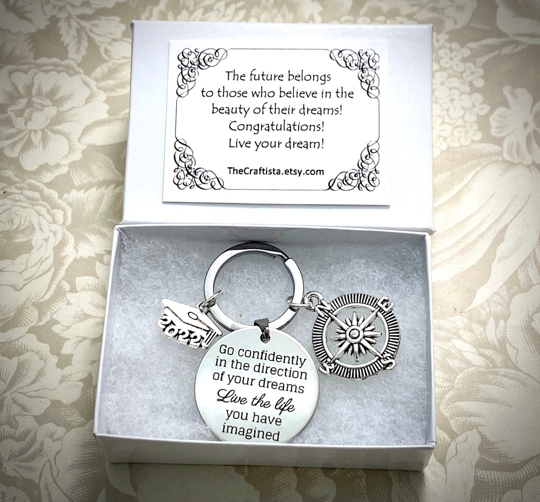 Boxed Graduation Keychain, GCD, Graduation Necklace, Graduation ...
