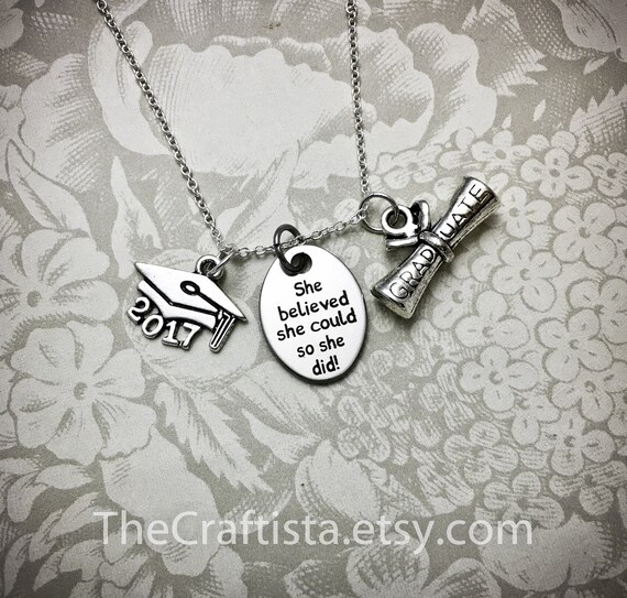 Etsy graduation necklace hot sale