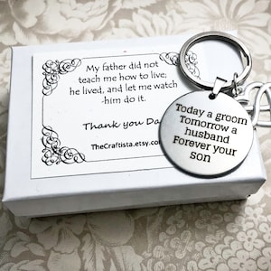 FGG2, Father of the Groom Keychain, Father of the Groom From Groom, Dad Gifts, Dad of Groom Keychain, Father of Groom Keychain, Gift for Dad