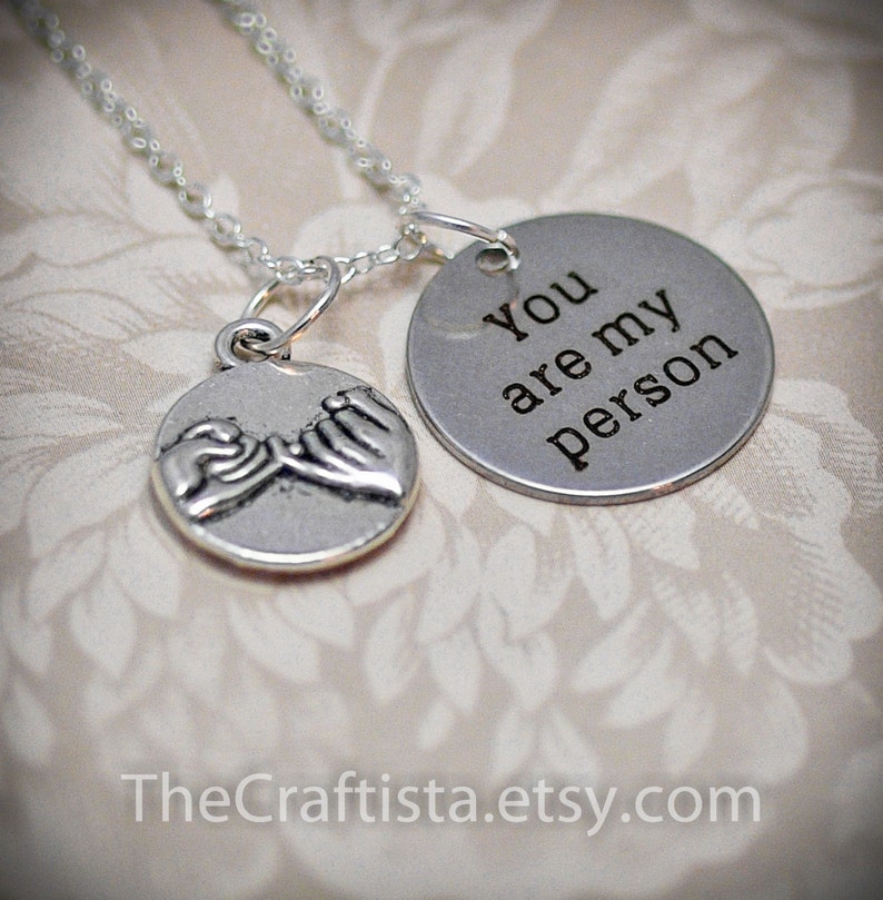 You Are My Person Friendship Necklace Boyfriend Girlfriend Etsy