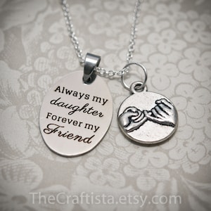 Boxed Daughter Necklace -DTR5- Daughter Gift, Daughter Necklace, Gifts for Daughters, Daughter Charm, Daughter Pendant, Daughter Gifts