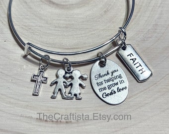 CST, Sunday School Teacher Gift, Church Helper, Cathecist Gift, CCE Teacher Gift, Teacher's Gift, Teacher Jewelry, Teacher Gifts, Teacher