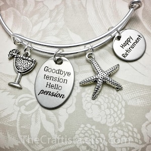 RET, Bracelet de retraite, Cadeau de retraite, Bijoux de retraite, Bracelet de retraite, Cadeau de retraite heureux, Bijoux de retraite heureux, Retraite