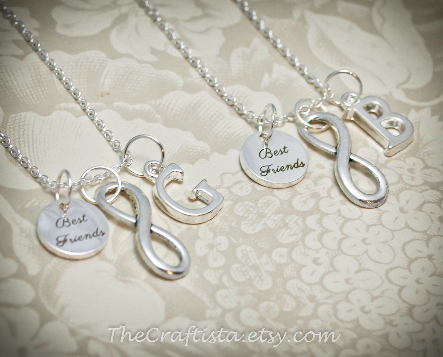 Best friend infinity necklace shop
