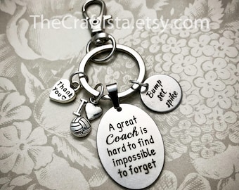 VLB-KS, Coach Keychain, Volleyball Coach, Coach Gifts, A Great Coach is Hard to Find, Volleyball Coach Keychain, Coach Appreciation, Coach