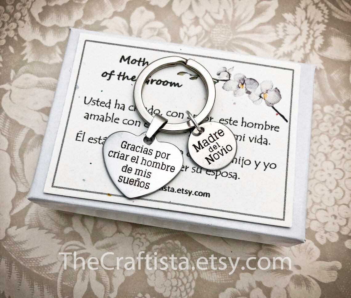 Spanish Mother of the Groom Keychain MOG Spanish Charm Etsy