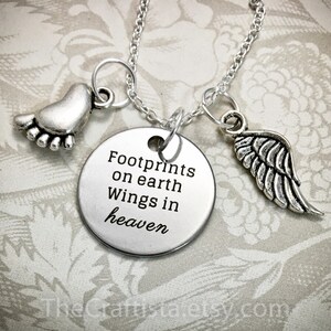 Miscarriage Necklace, Remembrance Necklace, Memory Necklace, Infant Loss, Pregnancy Loss, Loss of a Child, Memorial Jewelry, Angel Necklace