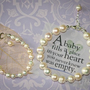 Authentieke zoetwater parelarmband - bruidsmeisjes