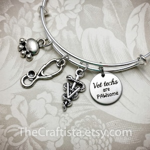 VT, Vet Tech Armreif, Vet Tech Geschenk, Tierarzt Armreif, Tierarzt Armreif, Erweiterbarer Armreif, Tierarzt Armreif, Tierarzt Geschenke, Tierarzt Armband, Tierarzt Armband