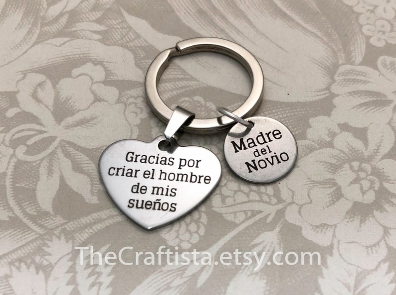Spanish Mother of the Groom Keychain MOG Spanish Charm Etsy