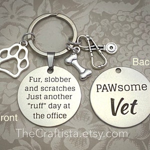 VTK, Vet Keychain, Gifts for the Vet, Pawsome Vet, Veterinary Medicine, Vet Gift, Veterinarian Keychain, Vet Gifts