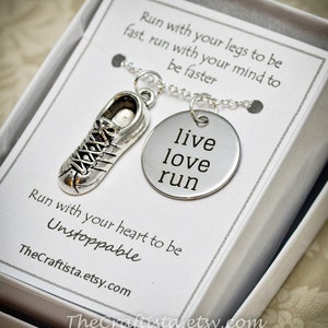 Track and Field Necklace - TF1 - Cleats Shoes Charm - Marathon Necklace - Running Shoes Charm - Jogging -Running Necklace- Marathon Necklace
