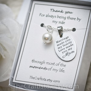 Stiefmoeder ketting -SF2- cadeau voor schoonmoeder, geschenken voor stiefmoeder, geschenk van schoondochter, stiefmoeder, stiefmoeder hanger, stiefmoeder charme