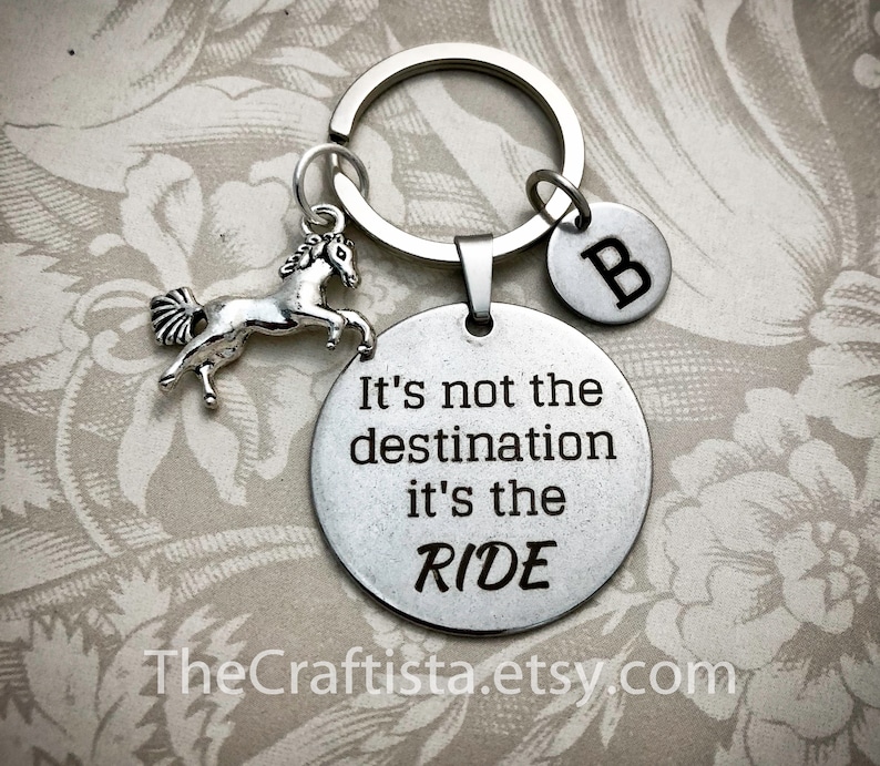 personalized horse keychain
