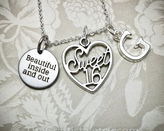 Personalized Sweet 16 Gift - SW16B, Sweet 16 Necklace, Sweet 16 Keychain, Sweet 16 Charm, Sweet 16 Gift, Sweet 16 Souvenir, Sweet 16 Pendant