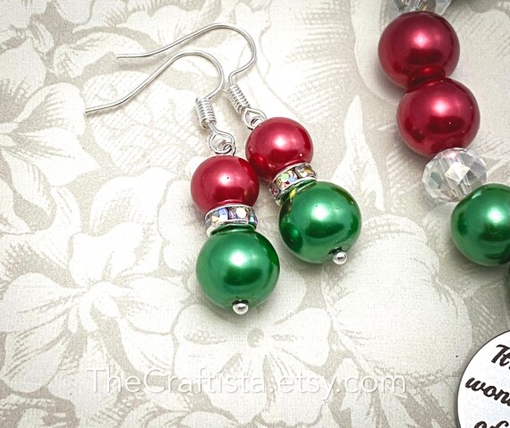 Christmas Earrings Kit - Cousin - Jewelry Making at Weekend Kits