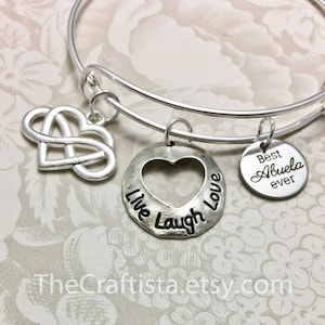 ABL, Abuela Bangle, Abuela Bracelet, Abuela Charm, Abuela Gift, Abuela Jewelry, Gifts for Abuela, Grandma of the Bride Bangle, Best Abuela