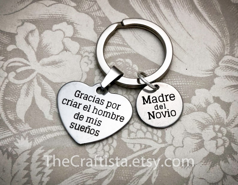 Spanish Mother of the Groom Keychain MOG Spanish Charm Etsy