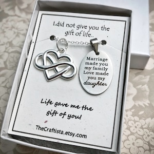 Stepdaughter Necklace -SDR- Gift For Daughter In Law, Gift from Stepmom, Gift from Groom&#39;s Mom, Gifts for Stepdaughter, Daughter Necklace