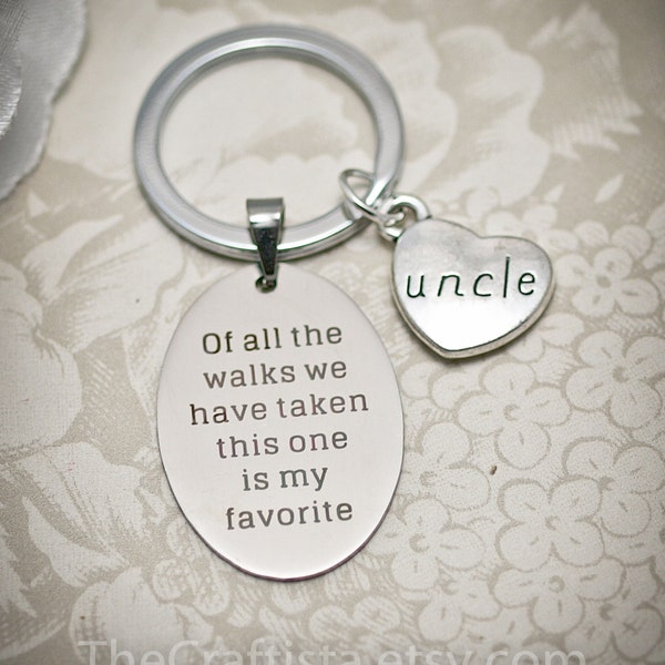 WOA, Uncle of the Bride Keychain, Brother of the Bride, Of all the walks key chain, Grandpa of the Bride, Son of the Bride, Stepdad of Bride