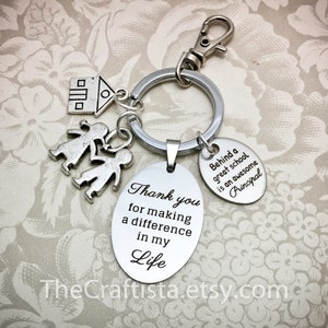 PRK, Personalized Principal Keychain, School Principal Gift, Male Principal, Principal  Charm, Kids Charm, Principal Gifts, Principal Charm