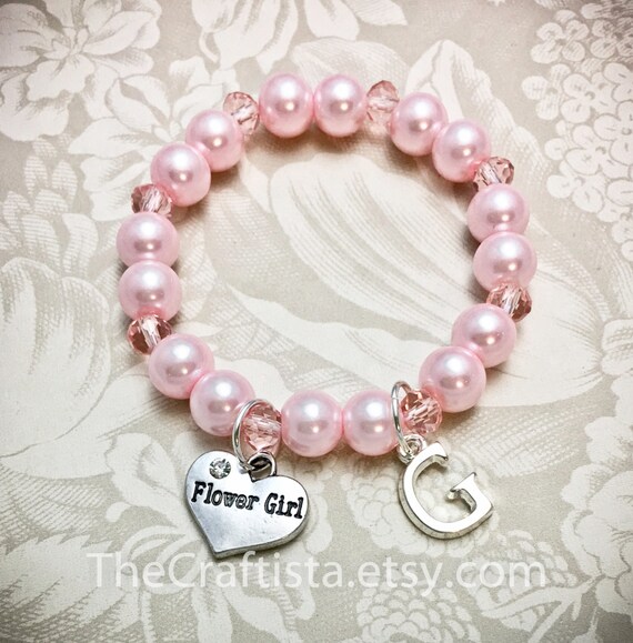 etsy flower girl bracelet