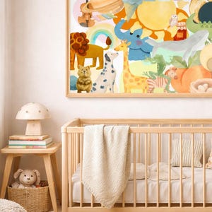 Alphabet I Spy Wall Art for Kids, Nursery Seek and Find Poster ...