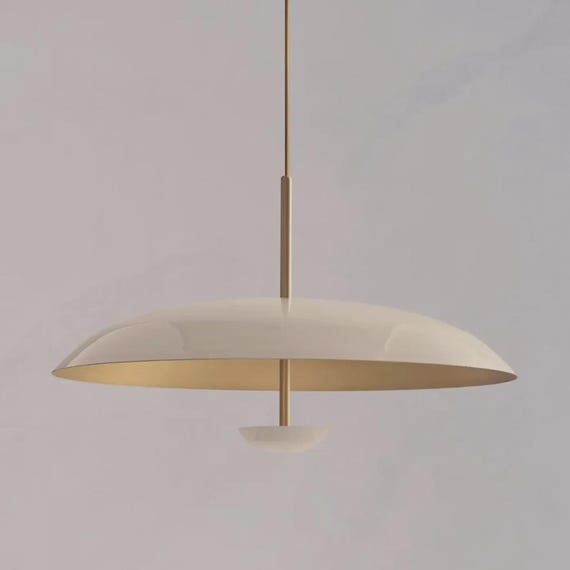 Minimalist Ceiling Lamp, White Metal Shade Light, Modern Bedroom Hallway Entryway Lighting Contemporary Flush Mount Light Fixture