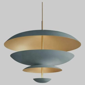 Mid Century Modern Pendant Lamp, Stylish Ceiling Light, Contemporary Lighting Fixture for Living Room