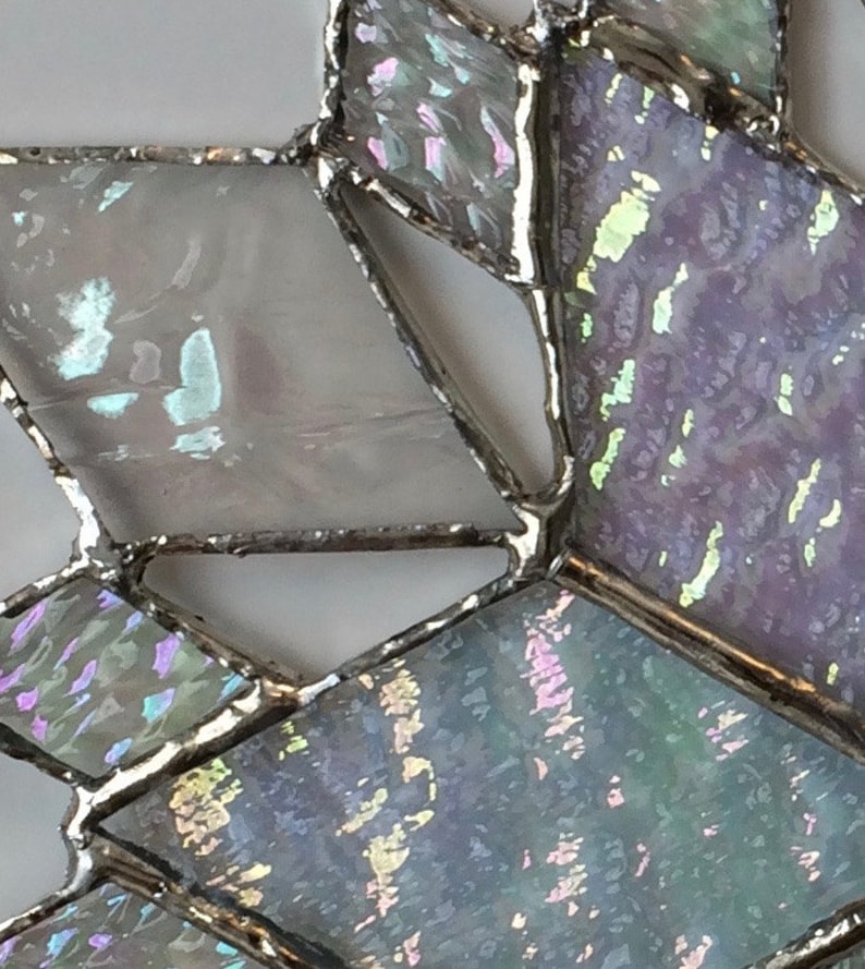 stained glass snowflake suncatcher design 36