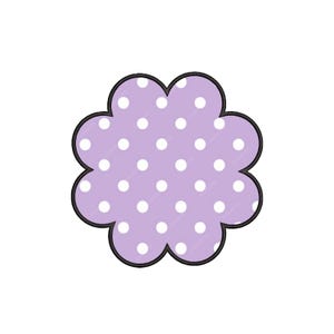 Diseño de aplique circular festoneado. Diseño de bordado festoneado. Diseño festoneado. Aplique de bordado con forma de rectángulo festoneado.
