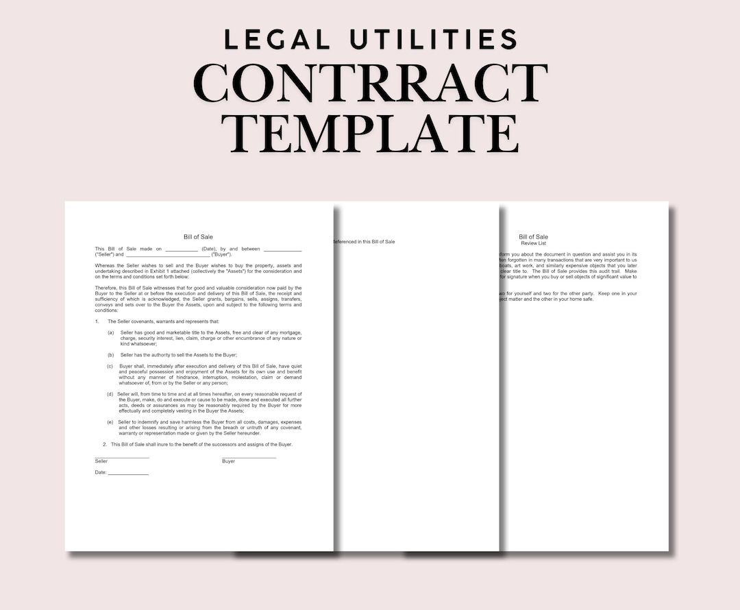 25+ Legal Utilities Contract Templates | Public Service & Utility ...