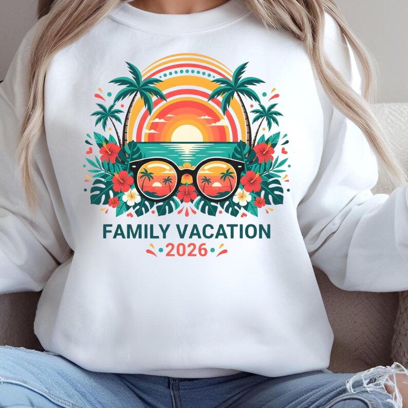 Family Vacation 2026 PNG Bundle | Summer Beach Cruise Trip Designs ...