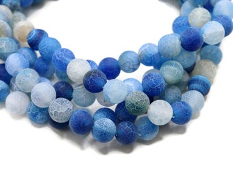 9.8mm 10mm 14 Inch 122054261 Crackle Tibetan Agate Full strand Round Beads Hole 1.2mm Approx 38 beads