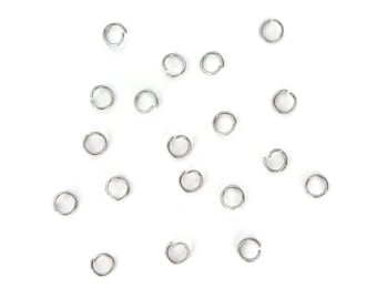 Vente en gros 500 Anneaux à saut ouvert en acier inoxydable 3 mm, anneaux nonsolnés en vrac - Livraison gratuite au Canada