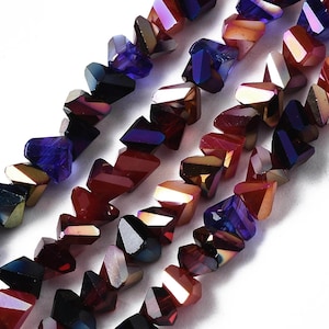 3x6x4mm Faceted Triangle Spacer Crystal Glass Bead Strand Classic Jewelry Craft DIY Loose Beads Mix #47