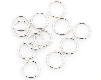 50 Stainless Steel 10mm Open Jump Rings, 20 gauge 10mm Unsoldered Rings - Free Shipping to Canada