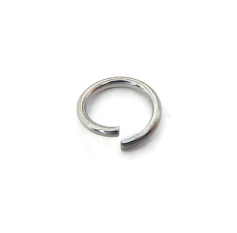 100 Stainless Steel 4mm Open Jump Rings, Unsoldered Rings Free Shipping to Canada image 1