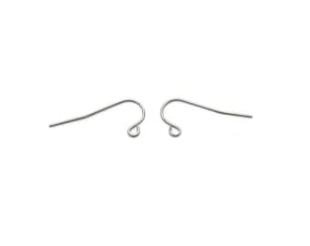 10 Pairs of 304 Stainless Steel Earring Hooks, 20 Stainless Steel Earring Hooks - FREE SHIPPING to Canada