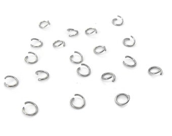 100 Stainless Steel 8mm Open Jump Rings 18 Gauge Unsoldered - Etsy