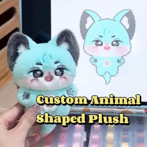 Custom 10cm Chibi Animal Plush Doll, Handmade Commission Toy