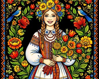 Livro de colorir de arte folclórica eslava | Imprimível para adultos, 20 páginas | Download instantâneo em PDF
