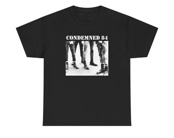 Condemned 84 Boots Graphic Shirt, Oi Punk Skinhead Style Tee, Vintage Street Punk T-Shirt, Retro Music Fan Gift