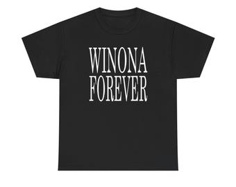 T-shirt Winona Forever vintage T-shirt graphique rétro des années 90, chemise unisexe esthétique alternative inspirée du film