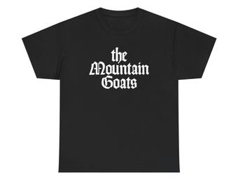 Chemise The Mountain Goats, t-shirt groupe folk indépendant, t-shirt rock alternatif, cadeau pour les fans de musique, t-shirt unisexe en coton épais