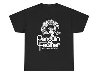 Penguin Feather Vintage Band T-Shirt, Indie Rock Graphic Tee, Alternative Music Shirt, Retro Concert Style Tee, Music Fan Gift