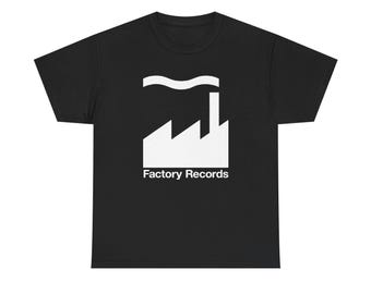 Factory Records Shirt Manchester Music Label Tee Post Punk New Wave Vintage Graphic T-Shirt Unisex Fan Gift