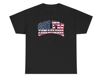 Salem Witch House American Flag Shirt, Dark Electronic Music Tee, Underground Graphic T-Shirt